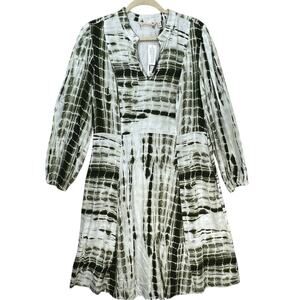 Soft Surroundings Melody Midi Dress Size Medium Tie dye Pockets New